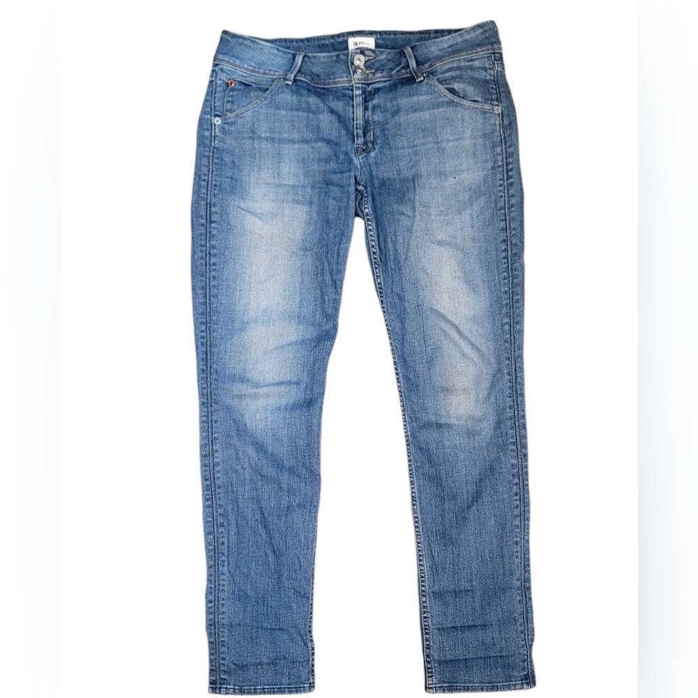 Hudson | Mid Rise Blue Collin Skinny Fit Ankle Jeans Flap Pocket | Size…